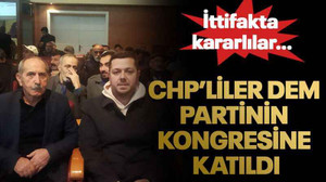 CHP’liler DEM Partinin kongresine katıldı